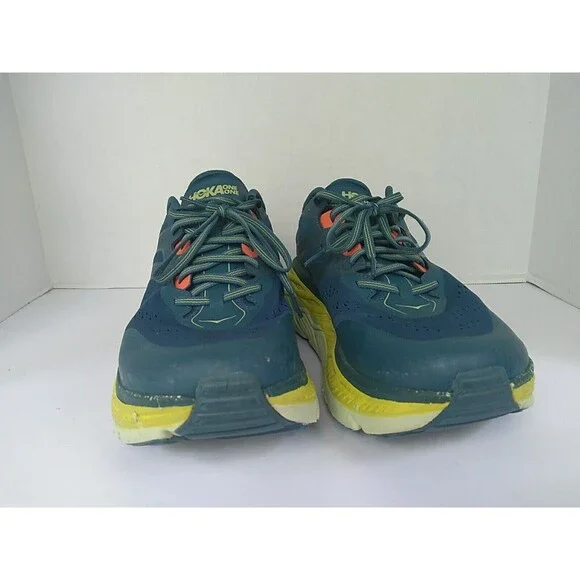 HOKA Running Shoes‎ Athletic Sneakers Cushioned Performance Training Blue Yellow